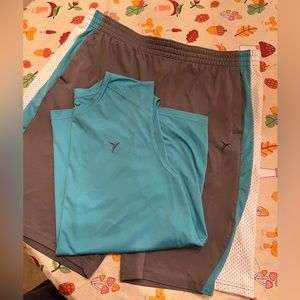 Active  tank and shorts active wear